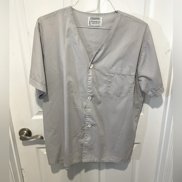 Yves Saint Laurent Other - Yves Saint Laurent gray button up night shirt